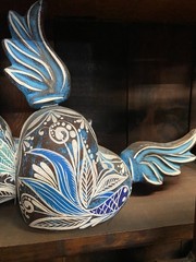 MEXICAN CLAY Pottery – WINGED HEART (1) ***FREE FREIGHT***