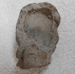 Pre-Columbian / Mayan Artifact Face Effigy Warrior w Marked Face Tribal Scars