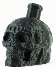 Aztec / Mayan Death Whistle Onyx Black Skull *** MADE IN USA ***