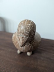 Vintage Mexico Pottery Effigy Parrot Bird Sculpture Vase Vessel Reproduction