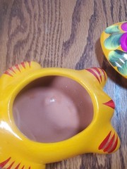 Hand-painted Mexican Clay Trinket Boxes Skull/Fish/Turtle and More Set Of 4