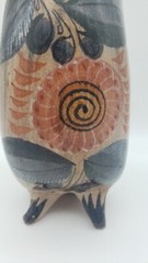 Vintage Mexican Hand-Painted Tonala Art Pottery Owl 9″ Tall Classic Colors