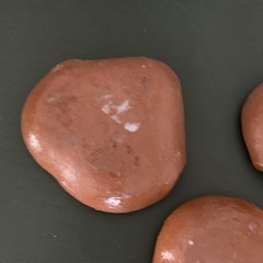 Set Heart Shape Ashtrays 4” Mexican Clay