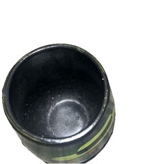 Brightly Hand Painted 4 In. Ceramic Pot Depicting Two Women Of Ecuador
