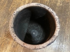 1960’s Mexican Terracotta Pottery Face Planter Pot Folk Art Vintage