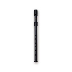 SMARTWOODI Set of 2 Irish Whistles Matte Black Key of C & D ABS