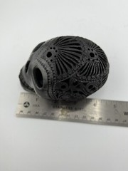 Vtg Oaxaca Black Clay Pottery Sugar Skull Mexico