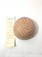 Pre-Classic 100-300 AD Nynte Pottery Bowl w. Red Painted Design.6”Rx3”T -Museum
