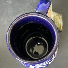 Ceramex Pottery Brand Blue Mug Handmade & Painted in Mexico New With Tags