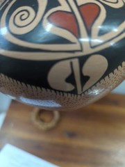 mata ortiz pottery Gloria Hernandez Spider Design Pot Planter