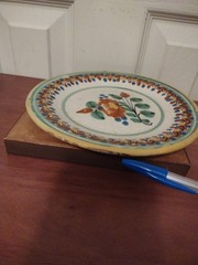 Puebla Talavera Mexico Pottery Plate Set Of 4 7 5/8 In.