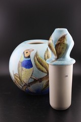 Talavera Mexico Ceramic Artisan Tabletop Torch “La Candela” Signed *NO WICK