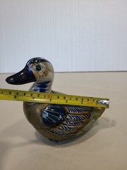 Vintage Detailed Tonala Brass Armoured Mexican Duck