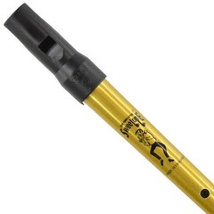 Clarke Sweetone Tinwhistle in D Gold Pennywhistle Soft Black Cloth Pouch