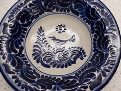 New Handmade Mexican Talavera Ibarra Decorative Bowl 7.5″ x 3″