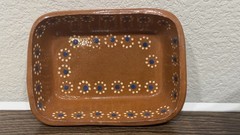 Traditional Mexican Cazuela de Barro Terracotta Clay Lidded Casserole Set
