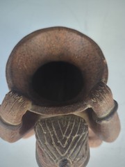 5″ Mesoamerican Aztec Terra Cotta Figural Decorative Tabletop Vase