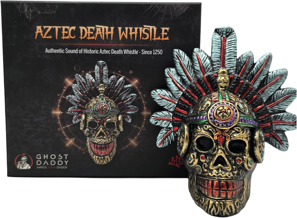 Aztec Screaming Death Whistle: Large 7″ Tall 126+ Decibels Loudest Authentic Hum