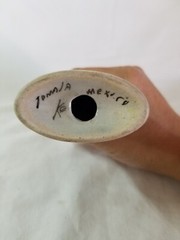 Vtg Tonala Ken Edwards Mexican Pottery Single Salt or Pepper Shaker Birds Flower