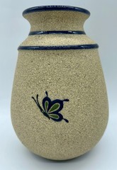 Floral and bird Mexican art pottery “sandstone” Ceramica Pajaros Guanajuato