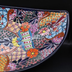 Talavera Pottery Lg 21.5″ Centerpiece Fruit Bowl Mexican Ceramic Kitchen Serving