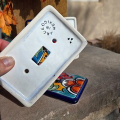 Mexican Talavera pottery Single Toggle light switch Cover Folk Art