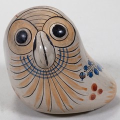 Set of 4 Mid-Century Tonala Mexican Pottery Owls