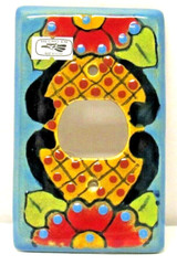 Traditional Mexican Talavera Pottery Single Outlet Plate Light Switch Cover