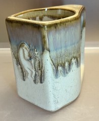 Rodolfo Padilla Coffee Mug Cup Stoneware Art Pottery Tan Kokopelli Man Single