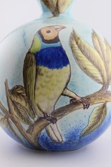 Talavera Mexico Ceramic Artisan Tabletop Torch “La Candela” Signed *NO WICK