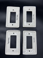 Set 4 Talavera Single Rocker Mexican Pottery Light Switch Plate Cover No Screws