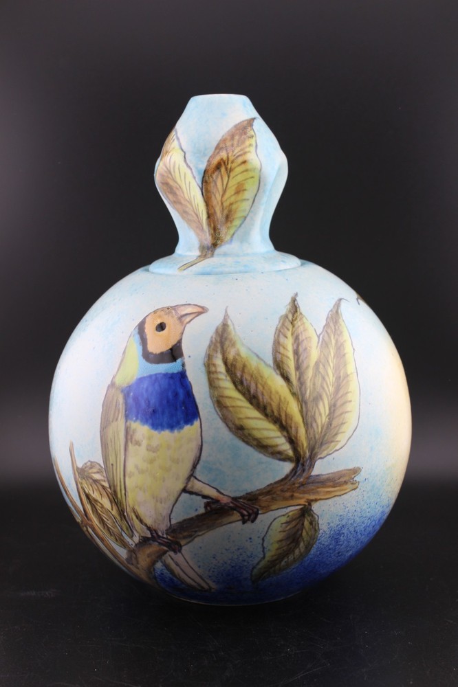 Talavera Mexico Ceramic Artisan Tabletop Torch “La Candela” Signed *NO WICK