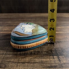 Tonala Mexico Heart Trinket Box Rabbit Art