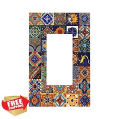 Donecmminery Single Rocker Talavera Tile Plate