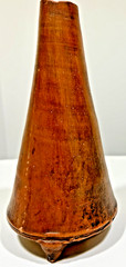 Mexico Handmade Burnished Clay VINTAGE Tabletop Chiminea/Chimney/Ashtray Marked