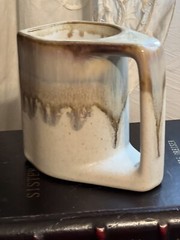 Rodolfo Padilla Coffee Mug Cup Stoneware Art Pottery Tan Kokopelli Man Single