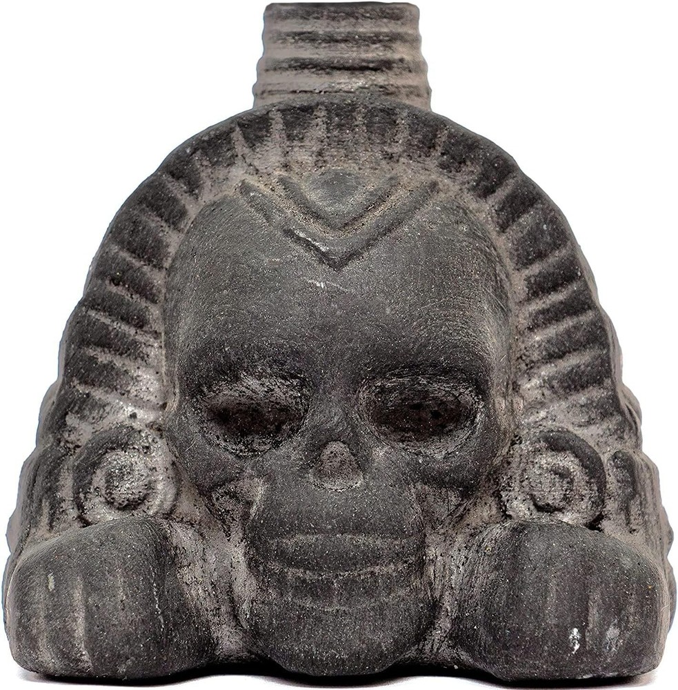 Real Screaming Aztec Death Whistle Obsidian Black Loudest Authentic Human