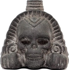 Real Screaming Aztec Death Whistle Obsidian Black Loudest Authentic Human