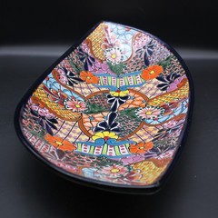Talavera Pottery Lg 21.5″ Centerpiece Fruit Bowl Mexican Ceramic Kitchen Serving