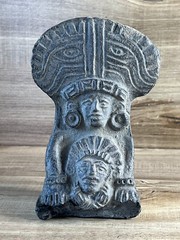 ANTIQUE-Rare Pre-Columbian Pottery Artifact–Mesoamerican-Aztec/Maya Style-5”3/4H
