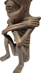 Mictlantecuhtli, 10 inch, Replica, Aztec, Original, Hand Crafted, Mictlan, Clay.