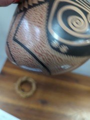 mata ortiz pottery Gloria Hernandez Spider Design Pot Planter