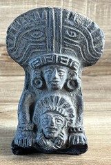 ANTIQUE-Rare Pre-Columbian Pottery Artifact–Mesoamerican-Aztec/Maya Style-5”3/4H