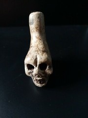 Death Whistle, Loud, Natural, Small, Real, Aztec, Maya, Original, Hand Crafted.