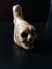 Death Whistle, Loud, Natural, Small, Real, Aztec, Maya, Original, Hand Crafted.