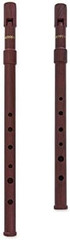 SMARTWOODI Set of 2 Irish Whistles Wood Grain Key of C & D ABS