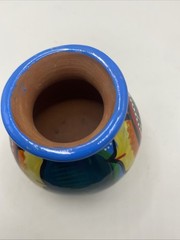 Hand Painted Red Clay Pot Small