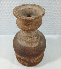 PRE COLUMBIAN MAYAN ARTIFACT STONEWARE HEAVY ART POTTERY VASE FREE SHIP