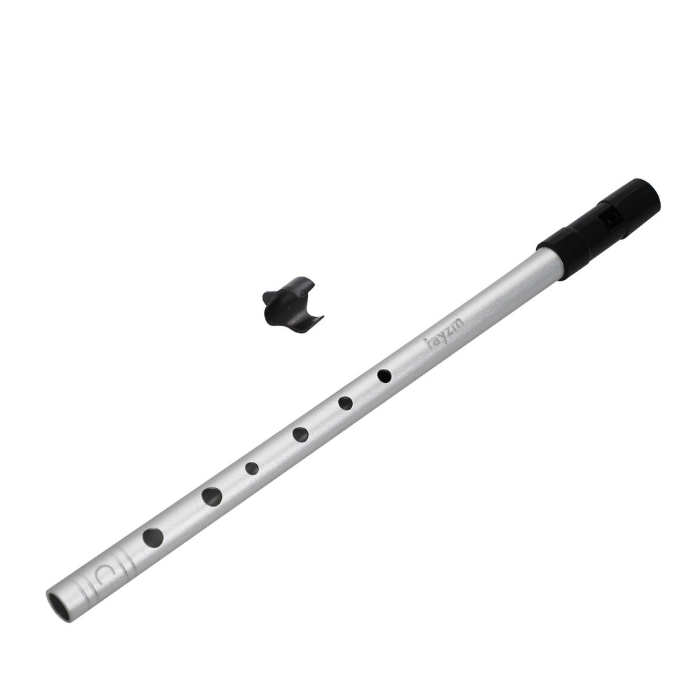 CKey 6Hole Aluminum Tin Whistle Irish Flute Penny Beginner Silver