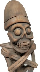 Mictlantecuhtli, 10 inch, Replica, Aztec, Original, Hand Crafted, Mictlan, Clay.